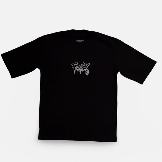 Camiseta Oversized Graffiti Preta