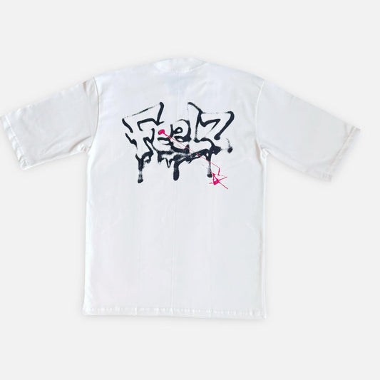 Camiseta Oversized Graffiti Off-White